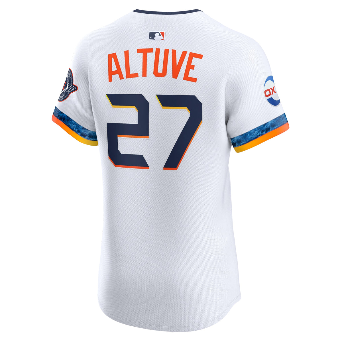 Men's Houston Astros Jose Altuve Nike White 2025 City Connect Elite Player Jersey