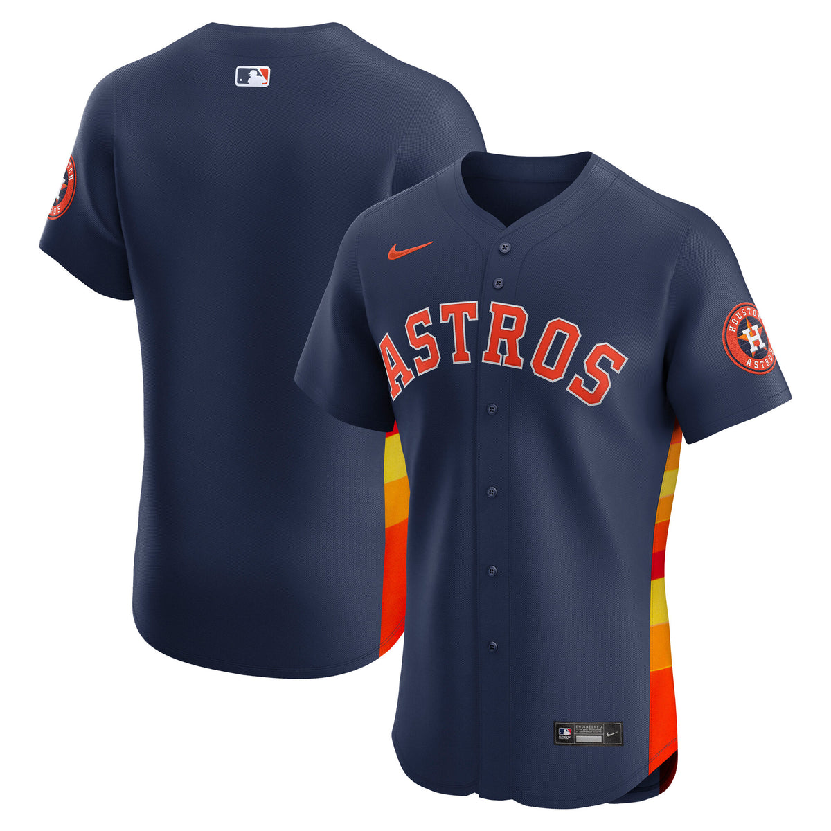 Men's Houston Astros Nike Navy Alternate 2 Elite Jersey