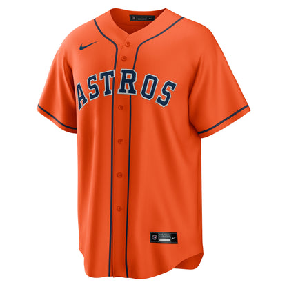Men's Houston Astros Yordan ílvarez Nike Orange Alternate Replica Player Jersey