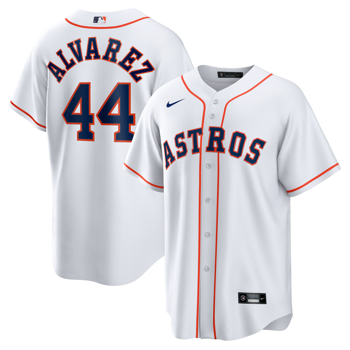 Men's Houston Astros Yordan ílvarez Nike White Home Replica Player Jersey