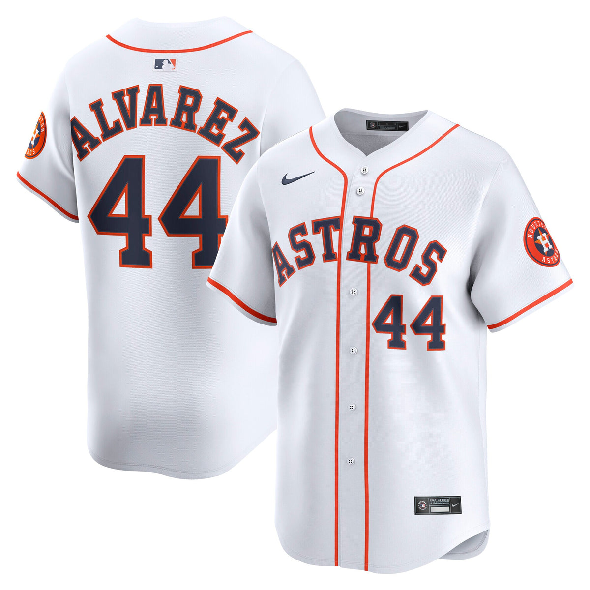 Men's Houston Astros Yordan Alvarez Nike White Home Limited Player Jersey