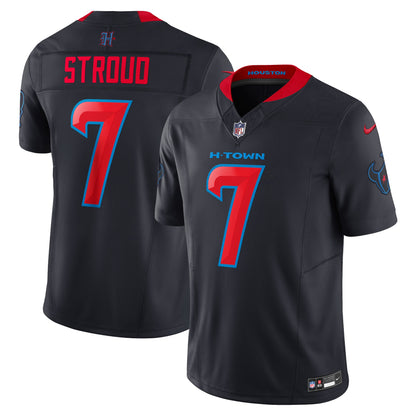 Men's Houston Texans C.J. Stroud Nike Navy 2nd Alternate Vapor F.U.S.E. Limited Jersey