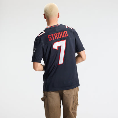 Men's Houston Texans C.J. Stroud Nike Navy Team Vapor F.U.S.E. Stitched Limited Jersey