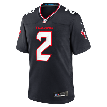 Men's Houston Texans Calen Bullock Nike Navy Team Game Jersey