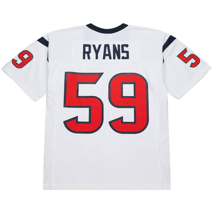Men's Houston Texans DeMeco Ryans Mitchell & Ness White 2006 Legacy Replica Jersey