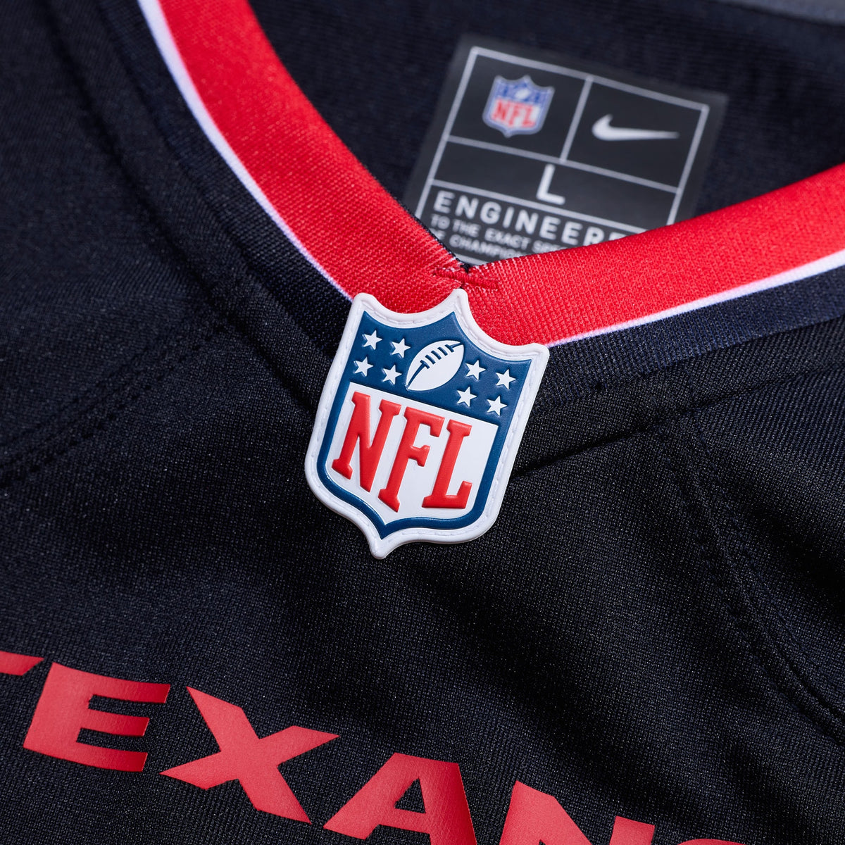 Men's Houston Texans Jake Hansen Nike Navy Team Game Jersey