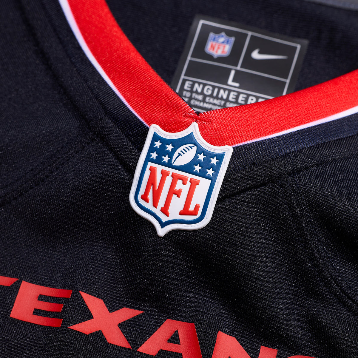 Men's Houston Texans Nick Chubb Nike Navy Team Game Jersey