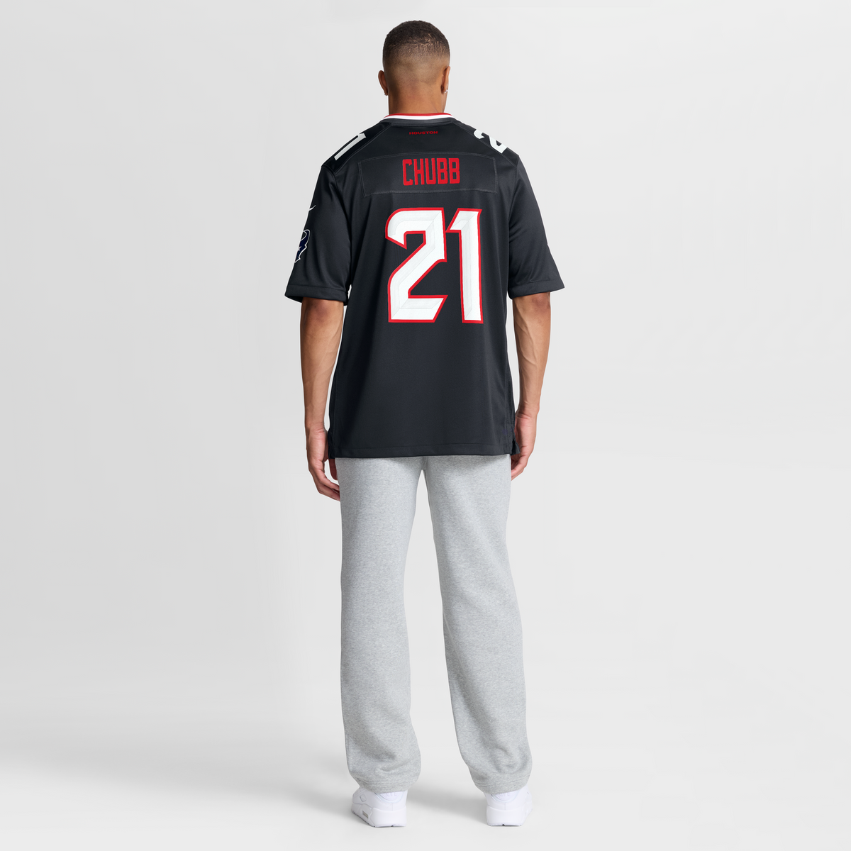 Men's Houston Texans Nick Chubb Nike Navy Team Game Jersey