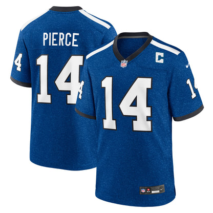 Men's Indianapolis Colts Alec Pierce Nike Blue Alternate Game Jersey