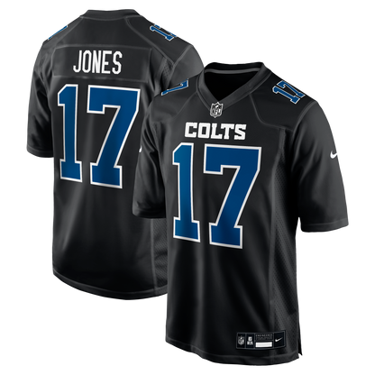 Men's Indianapolis Colts Daniel Jones Nike Carbon Black Fashion Game Jersey