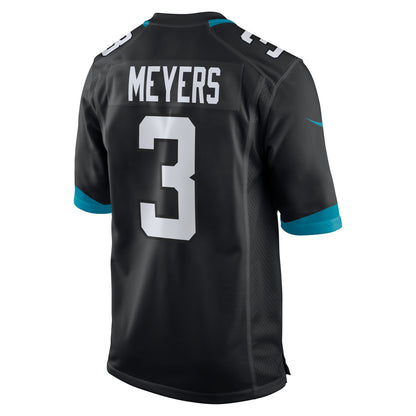 Men's Jacksonville Jaguars Jakobi Meyers Nike Black Alternate Game Jersey