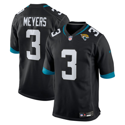 Men's Jacksonville Jaguars Jakobi Meyers Nike Black Alternate Game Jersey