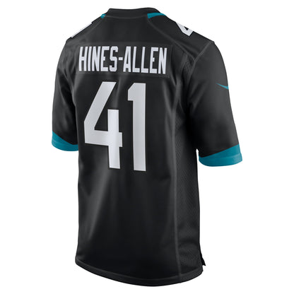 Men's Jacksonville Jaguars Josh Hines-Allen Nike Black Alternate Game Jersey