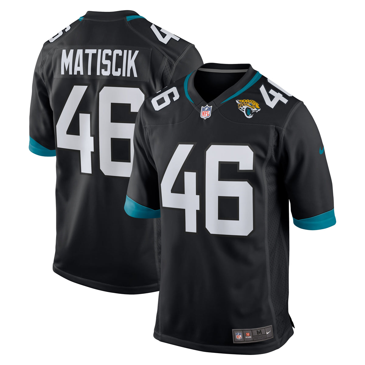 Men's Jacksonville Jaguars Ross Matiscik Nike Black Alternate Game Jersey