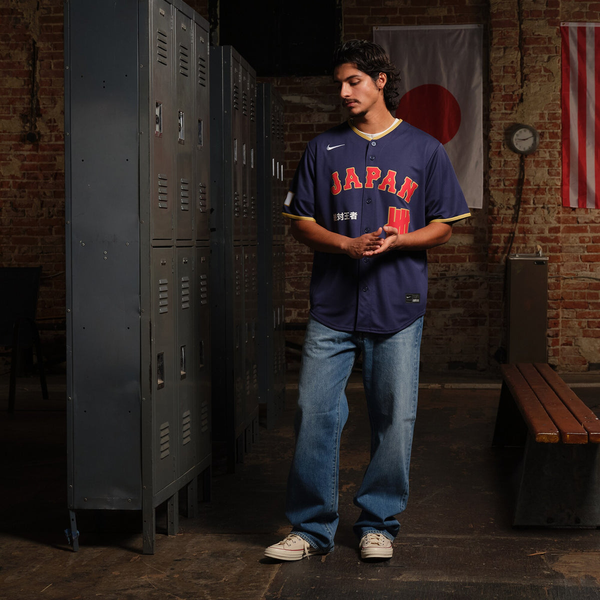 Men's Japan Baseball Nike x Undefeated Navy 2026 World Baseball Classic Stadium Jersey