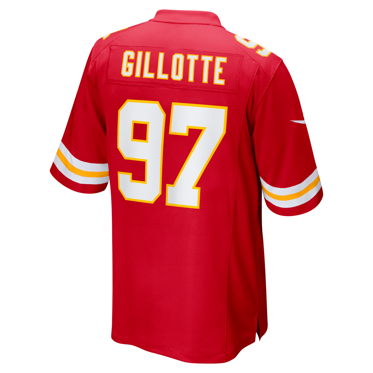 Men's Kansas City Chiefs Ashton Gillotte Nike Red Team Game Jersey