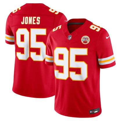 Men's Kansas City Chiefs Chris Jones Nike Red Team Vapor F.U.S.E. Stitched Limited Jersey
