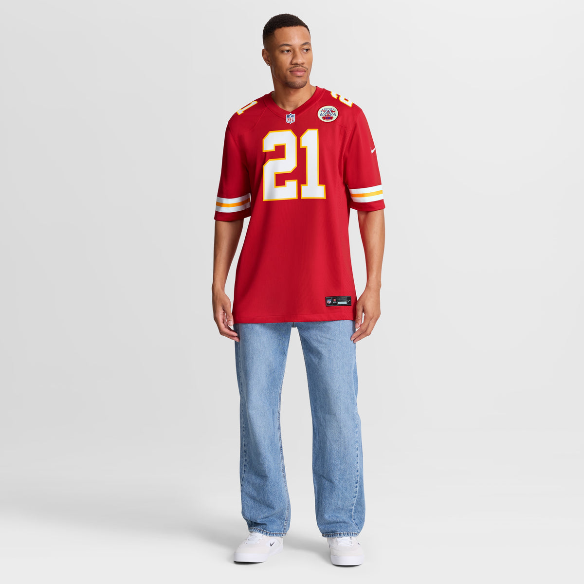 Men's Kansas City Chiefs Jaden Hicks Nike Red Game Jersey