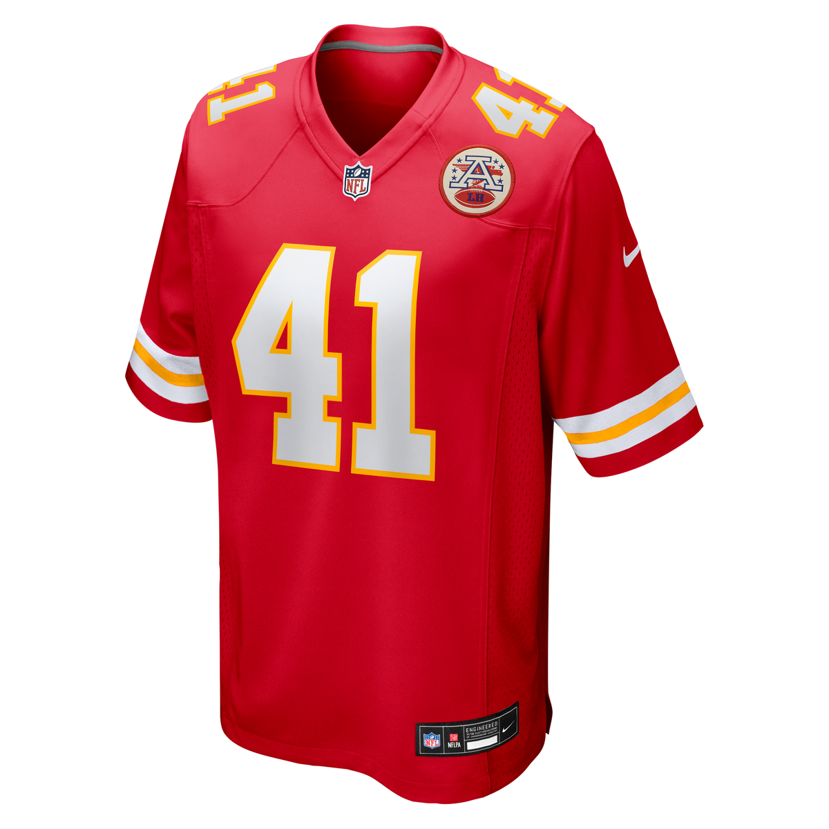 Men's Kansas City Chiefs James Winchester Nike Red Game Jersey