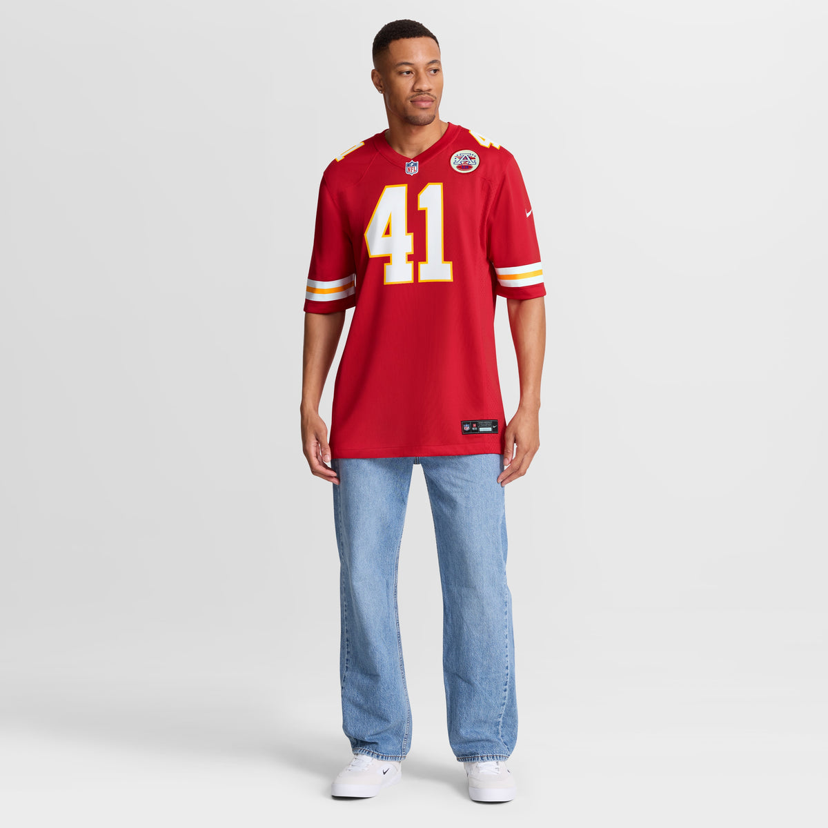 Men's Kansas City Chiefs James Winchester Nike Red Game Jersey
