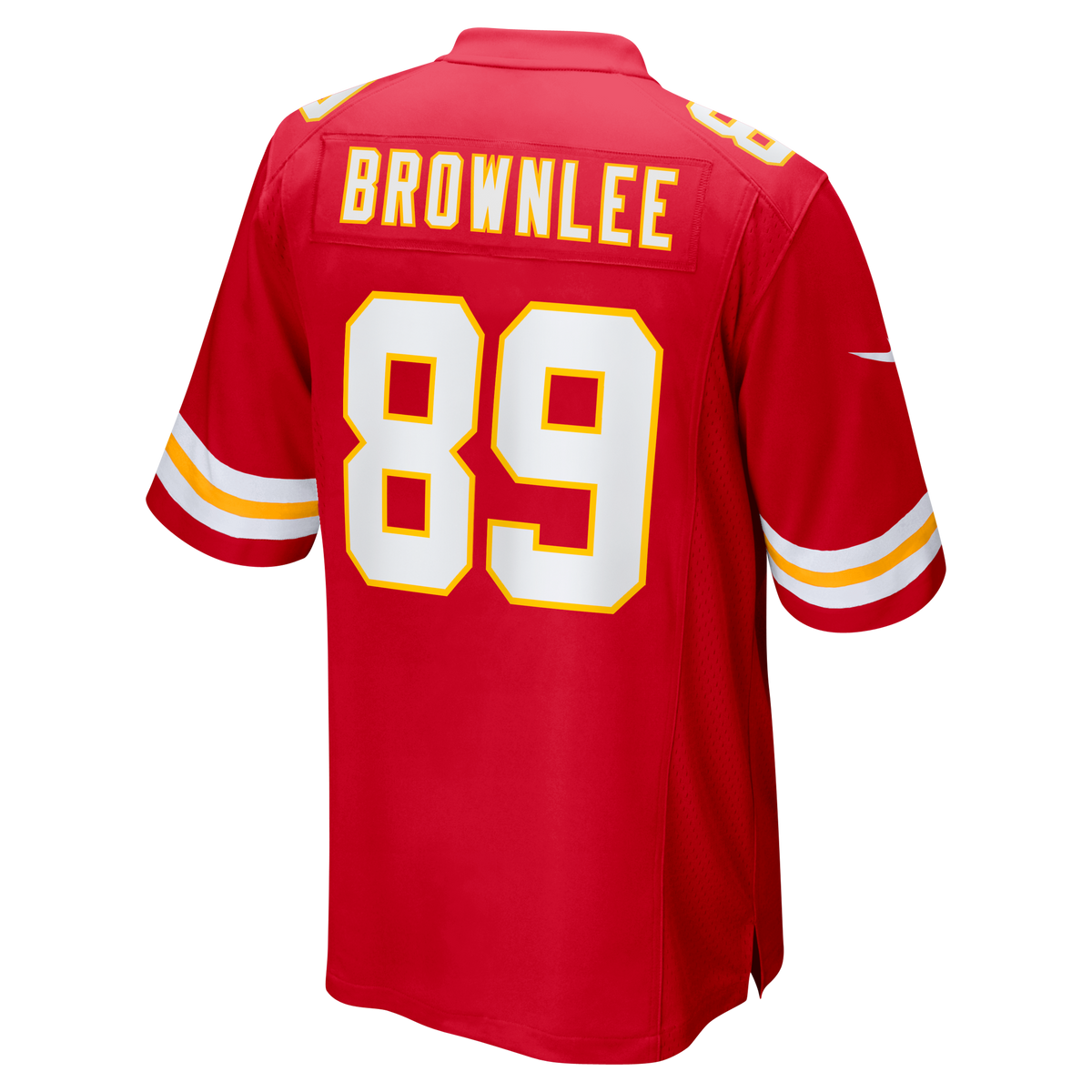 Men's Kansas City Chiefs Jason Brownlee Nike Red Team Game Jersey