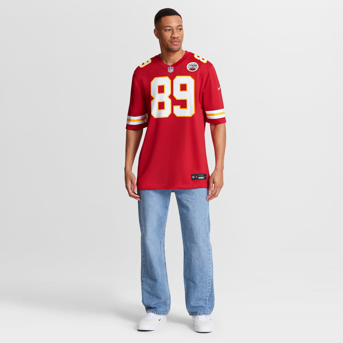 Men's Kansas City Chiefs Jason Brownlee Nike Red Team Game Jersey