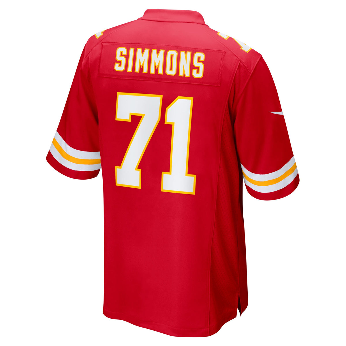 Men's Kansas City Chiefs Josh Simmons Nike Red Team Game Jersey