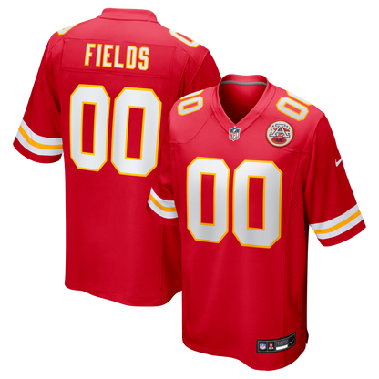 Men's Kansas City Chiefs Justin Fields Nike Red Game Jersey