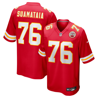 Men's Kansas City Chiefs Kingsley Suamataia Nike Red Game Jersey