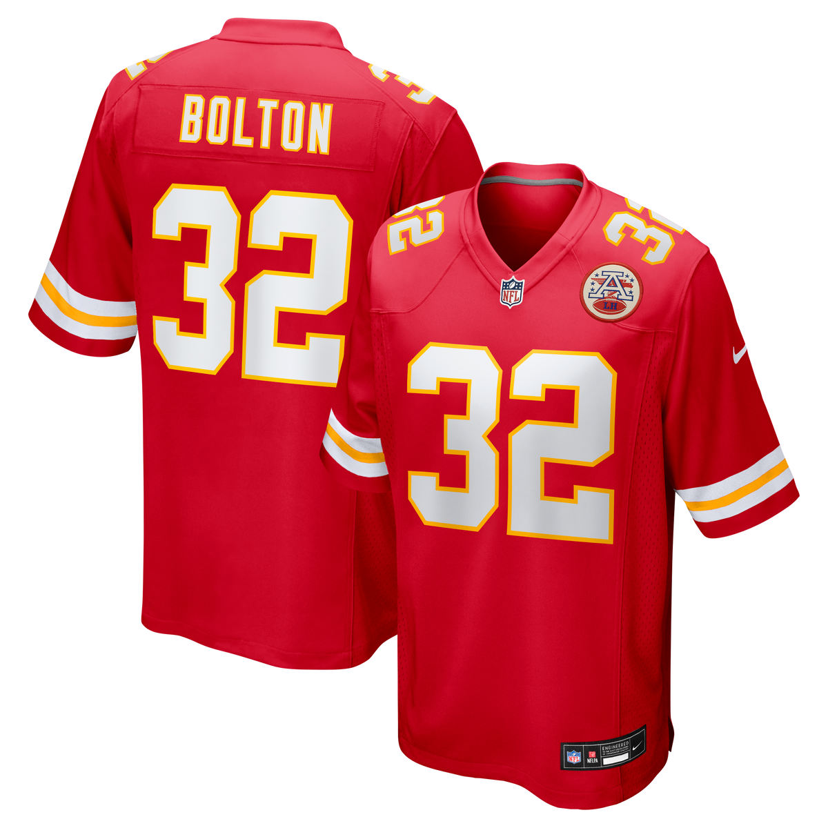 Men's Kansas City Chiefs Nick Bolton Nike Red Game Jersey