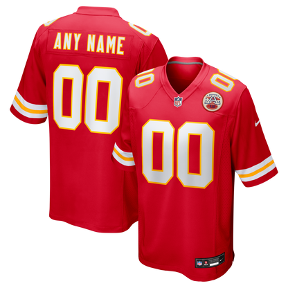 Men's Kansas City Chiefs Nike Red Custom Game Jersey