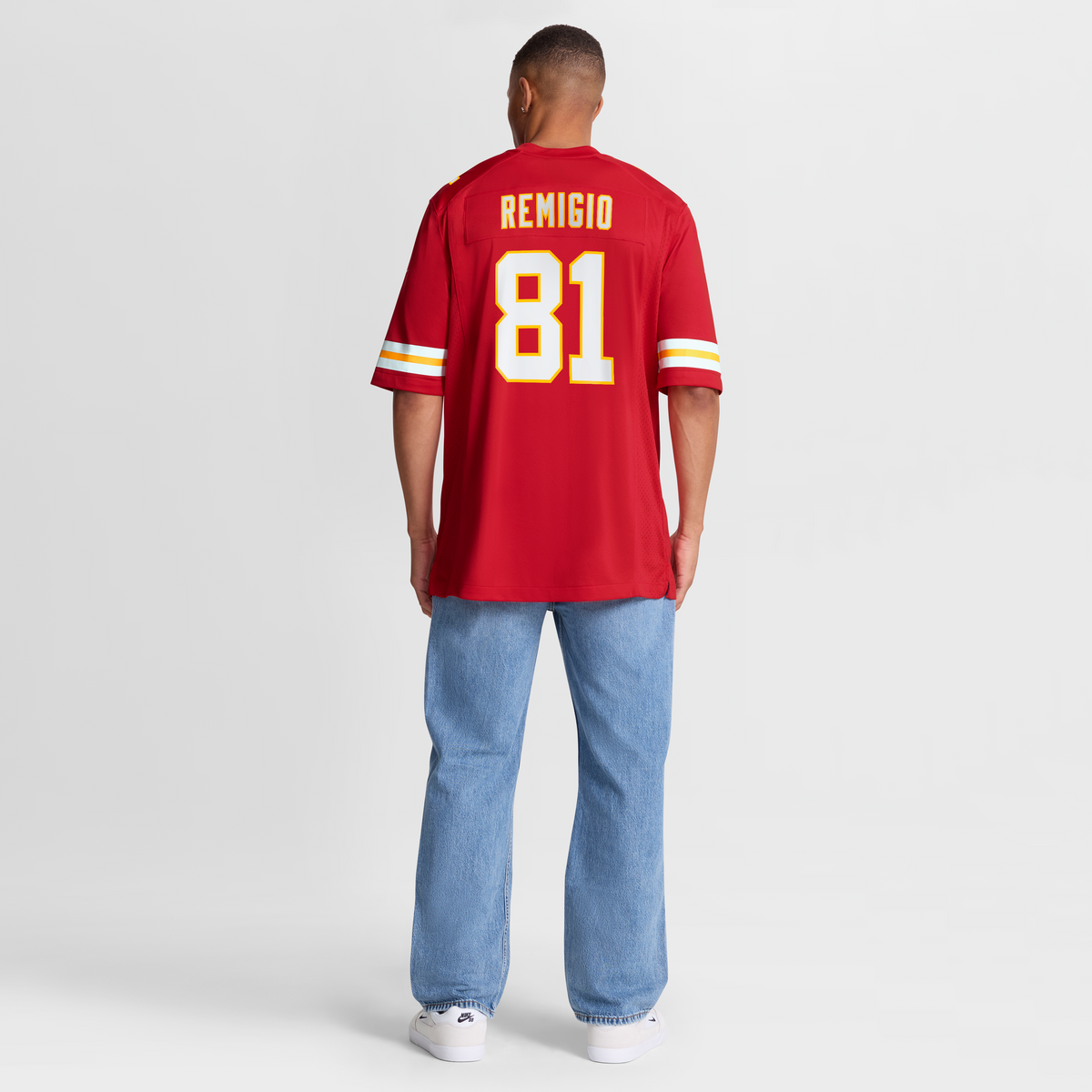 Men's Kansas City Chiefs Nikko Remigio Nike Red Team Game Jersey