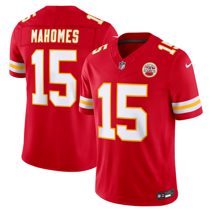 Men's Kansas City Chiefs Patrick Mahomes Nike Red Team Vapor F.U.S.E. Stitched Limited Jersey