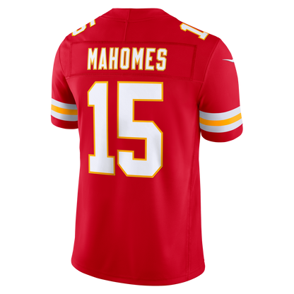 Men's Kansas City Chiefs Patrick Mahomes Nike Red Team Vapor F.U.S.E. Stitched Limited Jersey