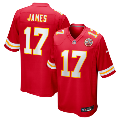 Men's Kansas City Chiefs Richie James Nike Red Game Jersey