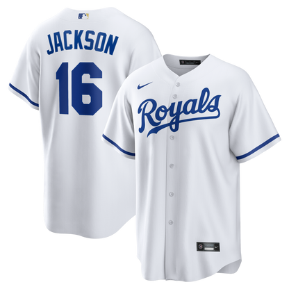 Men's Kansas City Royals Bo Jackson Nike White Home Retired Player Replica Jersey