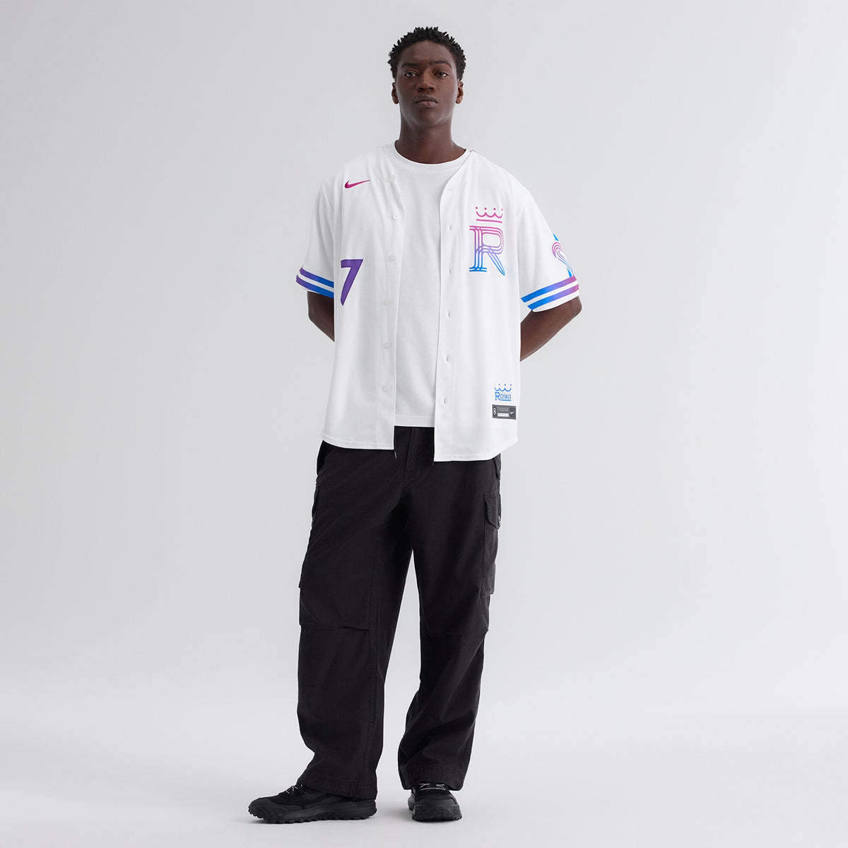 Men's Kansas City Royals Bobby Witt Jr. Nike White 2026 City Connect Stadium Jersey