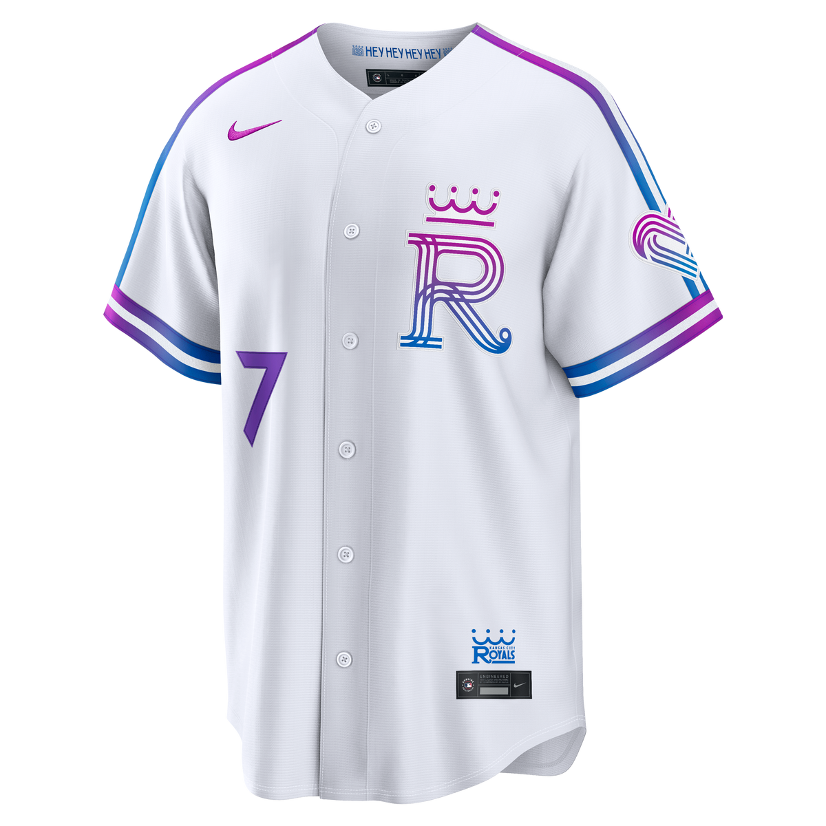 Men's Kansas City Royals Bobby Witt Jr. Nike White 2026 City Connect Stadium Jersey