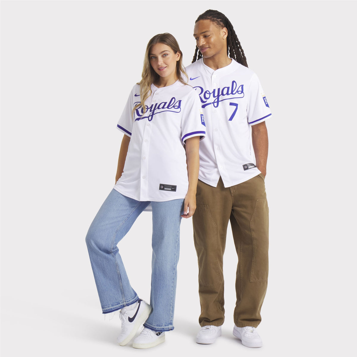 Men's Kansas City Royals Bobby Witt Jr. Nike White Home Limited Player Jersey