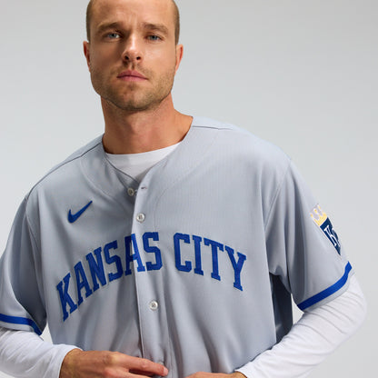 Men's Kansas City Royals Nike Gray 2022 Road Authentic Jersey