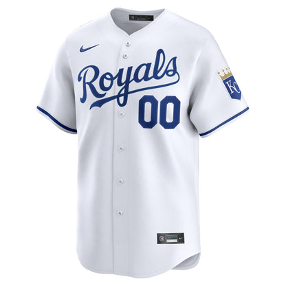 Men's Kansas City Royals Nike White Home Limited Custom Jersey