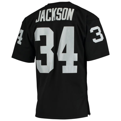 Men's Las Vegas Raiders 1990 Bo Jackson Mitchell & Ness Black Authentic Throwback Retired Player Jersey