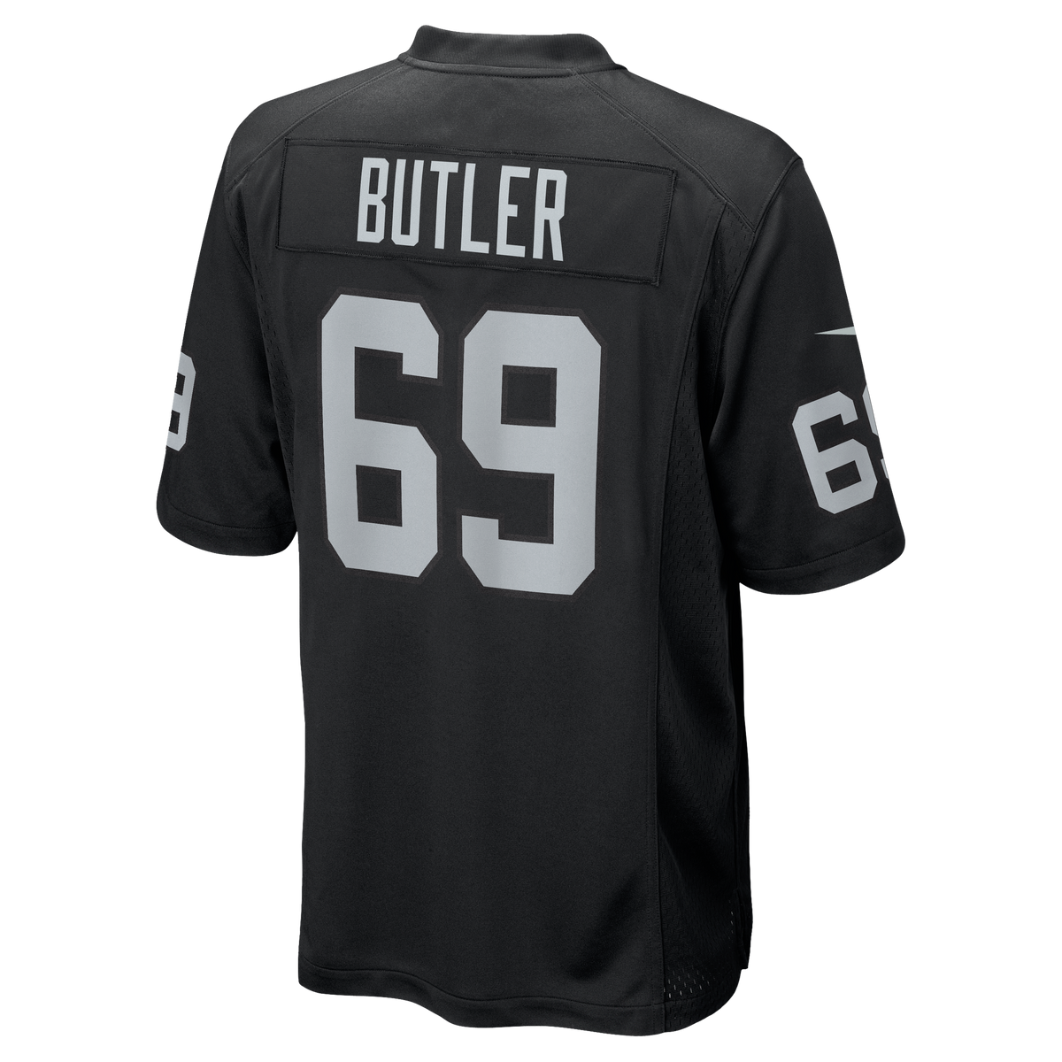 Men's Las Vegas Raiders Adam Butler Nike Black Team Game Jersey