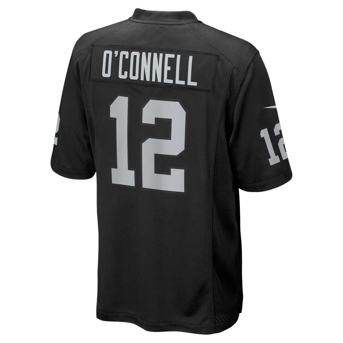 Men's Las Vegas Raiders Aidan O&'Connell Nike Black Team Game Jersey