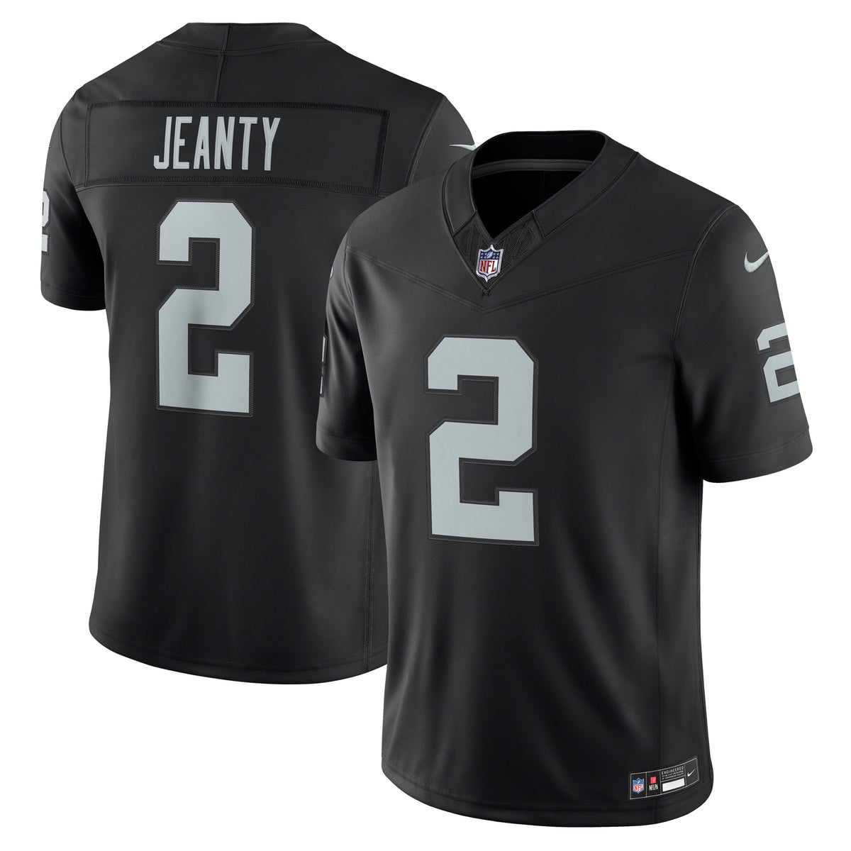Men's Las Vegas Raiders Ashton Jeanty Nike Black Team Vapor F.U.S.E. Stitched Limited Jersey