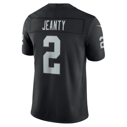 Men's Las Vegas Raiders Ashton Jeanty Nike Black Team Vapor F.U.S.E. Stitched Limited Jersey