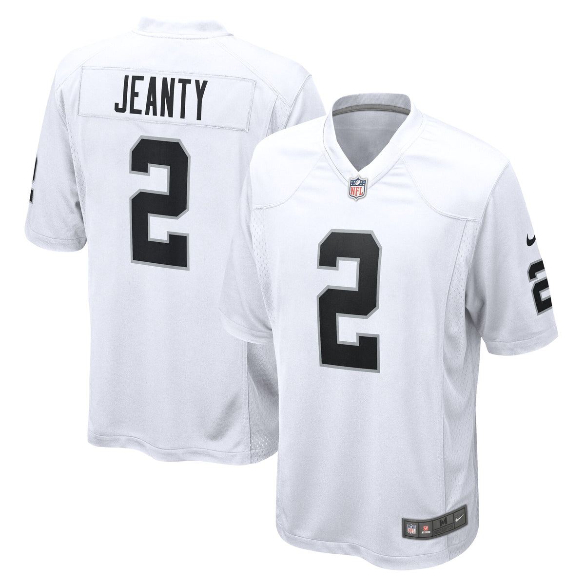 Men's Las Vegas Raiders Ashton Jeanty Nike White Game Jersey