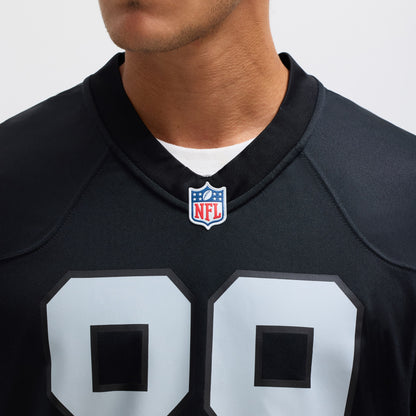 Men's Las Vegas Raiders Brock Bowers Nike Black Player Game Jersey