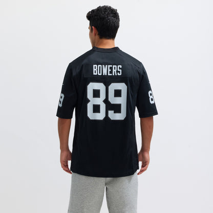 Men's Las Vegas Raiders Brock Bowers Nike Black Player Game Jersey