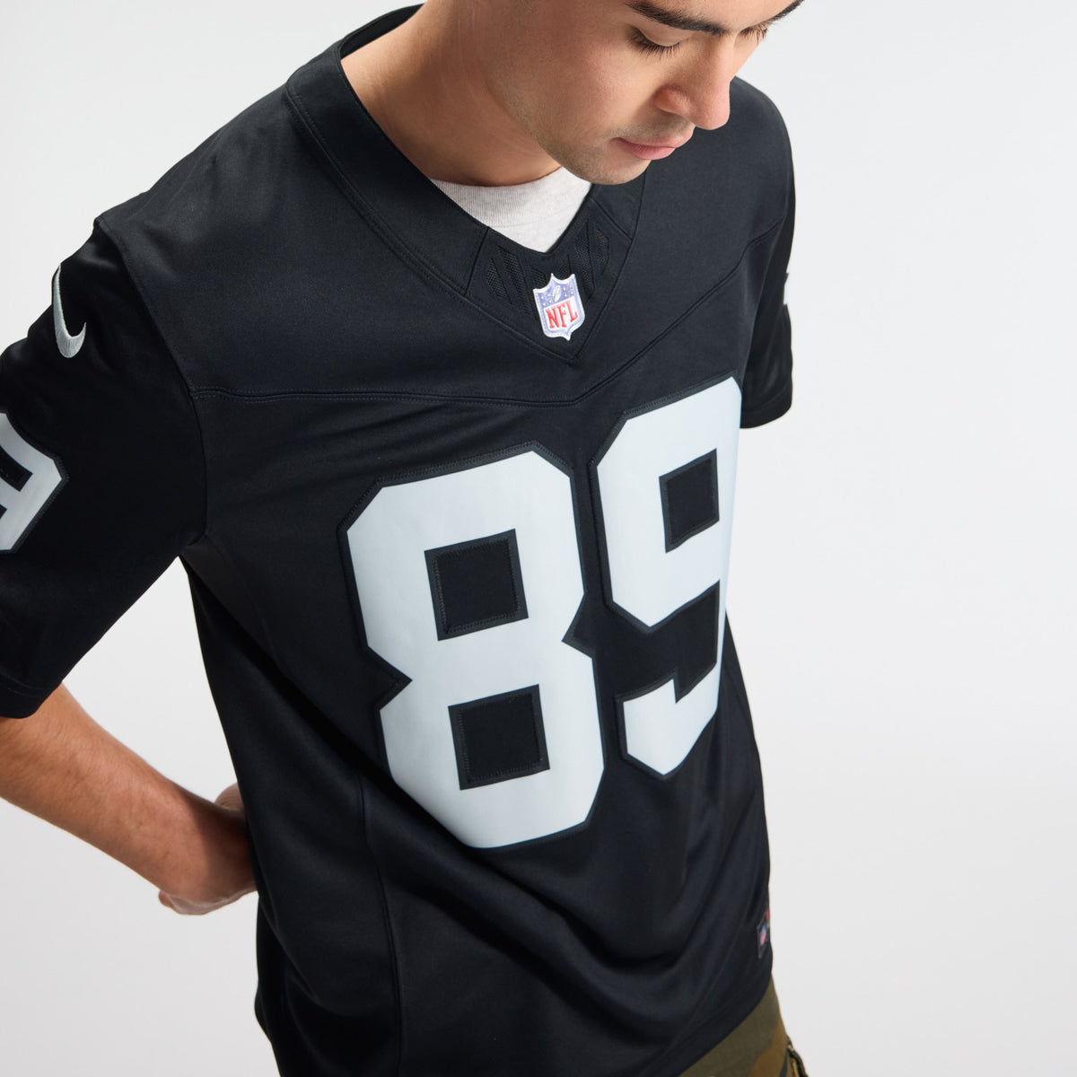 Men's Las Vegas Raiders Brock Bowers Nike Black Team Vapor F.U.S.E. Stitched Limited Jersey